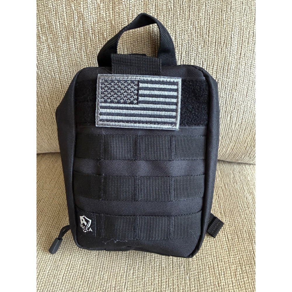 NWOT USCCA Survival Kit Pouch Black Tactical MOLLE Emergency Gear First Aid Mult